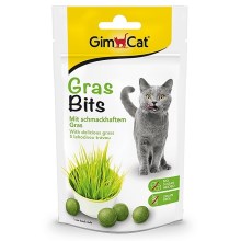 Gimcat Gras Bits tablety s mačacou trávou 40 g