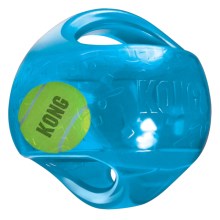 Gumová hračka + tenisák Kong Jumbler MIX farieb L/XL