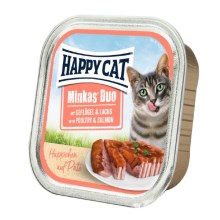 Happy Cat Minkas Duo hydina a losos 100 g