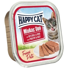 Happy Cat Minkas Duo Paté hydina a hovädzie 100 g