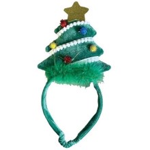 Happy Pet vianočná čelenka pre psov so stromčekom veľ. M/L