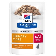Hill's PD Feline c/d Urinary Stress kapsičky s kurčaťom 12x 85 g