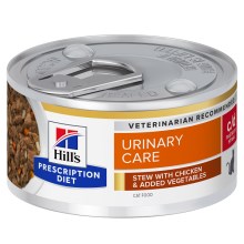Hill's PD Feline c/d Urinary Stress Stew konzerva s kurčaťom a zeleninou 82 g