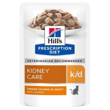 Hill's PD Feline k/d kapsičky s kuracinou 12x 85 g SET 2+1 ZADARMO