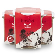 Hundebar hovädzie v skle pre psov 300 g Hundebar hovädzie v skle pre psov 300 g