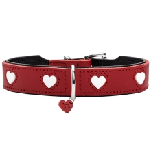 Hunter Love kožený obojok červený 37
