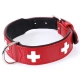 Hunter Swiss kožený obojok červený 42