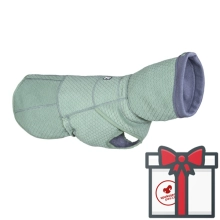 Hurtta oblečok Razzle-Dazzle Midlayer sivý/zelený 45