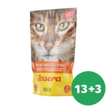 Josera Cat Soup Chicken with Carrots & Spinach 70 g SET 13 + 3 ZADARMO Josera Cat Soup Chicken with Carrots & Spinach 70 g SET 13 + 3 ZADARMO