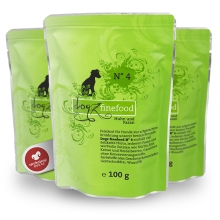 Kapsička Dogz Finefood No.4 s kuraťom a bažantom 100 g