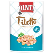 Kapsička Rinti Filetto kura a losos v želé 100 g
