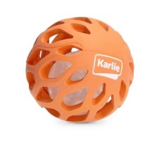 Karlie gumová hračka s LED guľou MIX farieb 8,3 cm