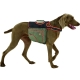 Karlie reflexný batoh pre psy zeleno-oranžový veľ. L