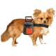 Karlie reflexný batoh pre psy zeleno-oranžový veľ. M