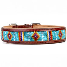 Kay-line kožený obojok African Sky veľ. 65 (50-57 cm)