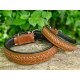 Kay-line kožený obojok Cognac veľ. 40 (30-35 cm)