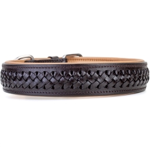 Kay-line kožený obojok Walnut Brow veľ. 65 (50-57 cm)