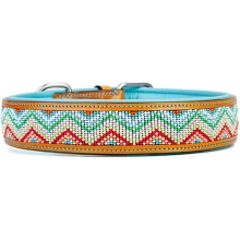 Kay-line kožený obojok Zictac Türkis veľ. 55 (40-47 cm)