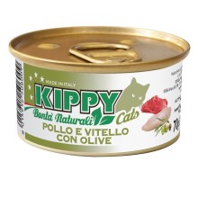 Kippy Cat Naturali kura a teľacie s olivami 70 g Kippy Cat Naturali kura a teľacie s olivami 70 g