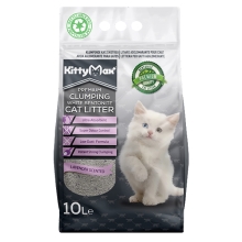 KittyMax hrudkujúci bezprašný biely bentonit levanduľa 10 l