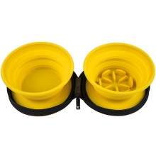 Kiwi Walker Slowfeeder cestovná dvojmiska oranžová 700 ml