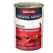 Konzerva Animonda GranCarno Junior hovädzie + morčacie srdcia 400 g