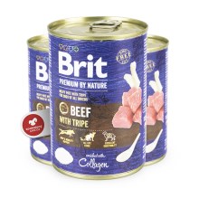 Konzerva Brit Premium by Nature Beef & Tripes 400 g