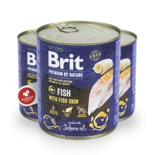 Konzerva Brit Premium by Nature Fish & Fish Skin 800 g
