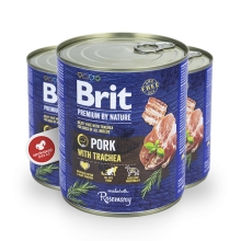 Konzerva Brit Premium by Nature Pork & Trachea 800 g