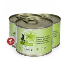 Konzerva CF No.5 s lososom a hydinovým mäsom 200 g Konzerva CF No.5 s lososom a hydinovým mäsom 200 g