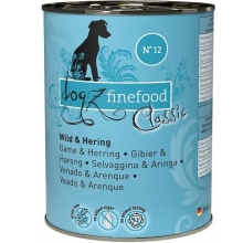 Konzerva Dogz Finefood No.12 so zverinou a sleďom 400 g