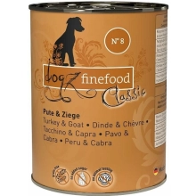 Konzerva Dogz Finefood No.8 s morčacím a kozím mäsom 400 g