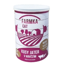 Konzerva Farmka Cat s pečeňou 400 g