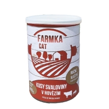 Konzerva Farmka Cat sa svalovinou 400 g