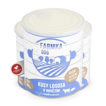 Konzerva Farmka Dog s lososom 800 g