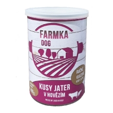 Konzerva Farmka Dog s pečeňou 400 g
