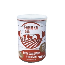 Konzerva Farmka Dog sa svalovinou 400 g