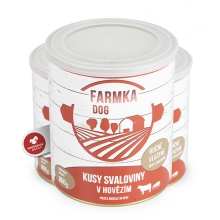 Konzerva Farmka Dog so svalovinou 800 g