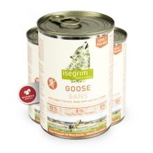 Konzerva Isegrim Adult Prairie Husa, sladké zemiaky, šípok 400 g