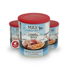 Konzerva Max Deluxe Chudá svalovina s lososom 800 g