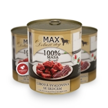 Konzerva Max Deluxe Chudá svalovina so srdcom 800 g
