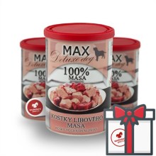 Konzerva Max Deluxe Kocky chudého mäsa 800 g Konzerva Max Deluxe Kocky chudého mäsa 800 g