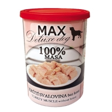 Konzerva Max Deluxe morčacia svalovina bez kosti 400 g