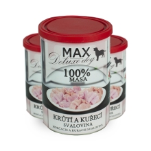 Konzerva Max Deluxe Morčacie a kuracia svalovina 400 g