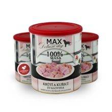 Konzerva Max Deluxe Morčacie a kuracie svalovina 800 g