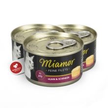 Konzerva Miamor Feine Filets kura + šunka v želé 100 g