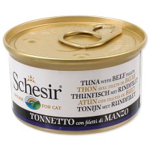 Konzerva Schesir Cat tuniak + hovädzie v želé 85 g