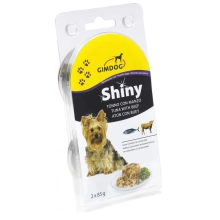 Konzerva Shiny Dog tuniak s hovädzím 2x 85 g