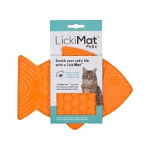 LickiMat Felix lízacia podložka oranžová 22 cm