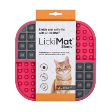 LickiMat Slomo lízacia podložka pre mačky ružová 20 cm LickiMat Slomo lízacia podložka pre mačky ružová 20 cm